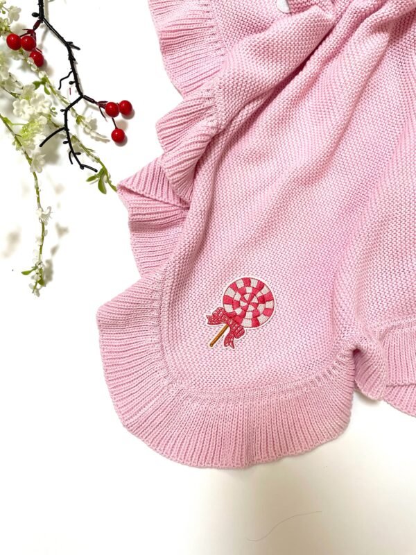 Christmas Santa Carton Knitted Blanket For Baby Gift