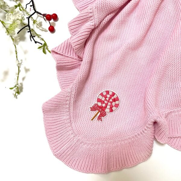 Christmas Santa Carton Knitted Blanket For Baby Gift