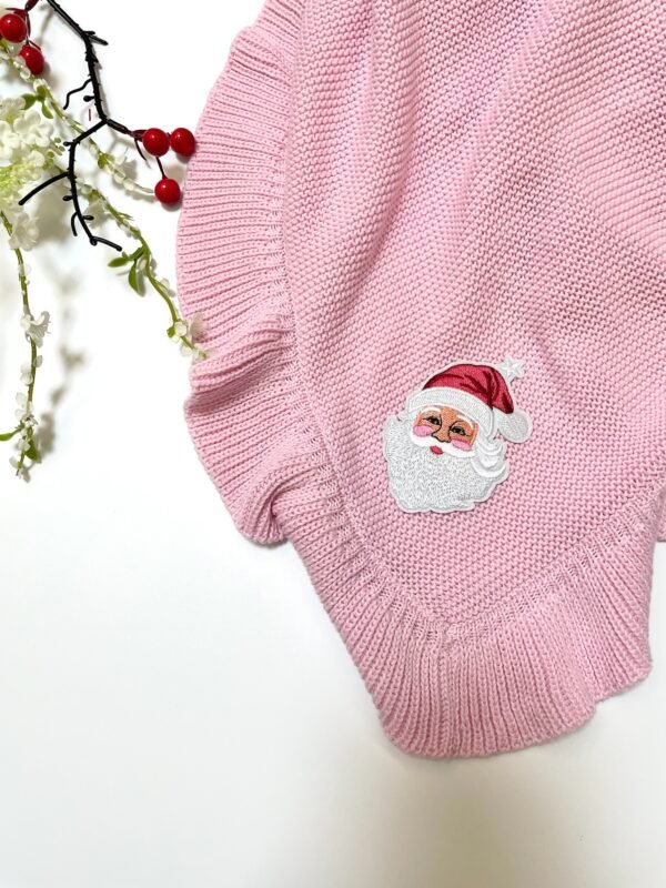 Christmas Santa Carton Knitted Blanket For Baby Gift