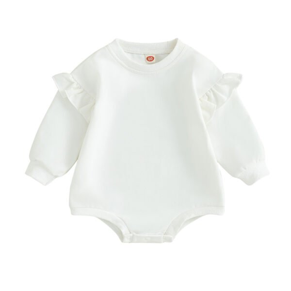 Long Sleeve Ruffled Babby Romper