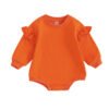 Long Sleeve Ruffled Babby Romper