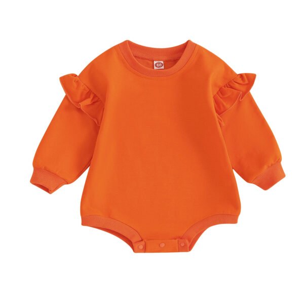 Long Sleeve Ruffled Babby Romper