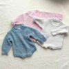 Chunky Ribbed Knit Boy Blue Romper
