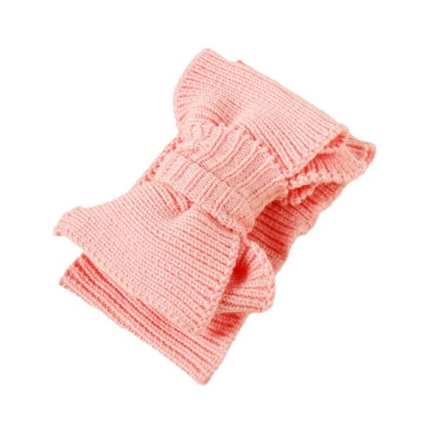 Striped Knitted Large Bow Double Layered Headband